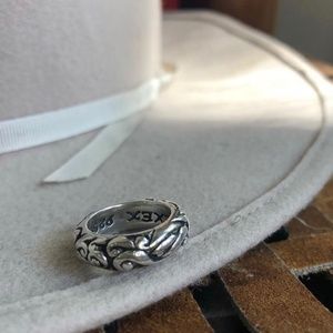 Sterling Silver "EXEX" ring size 5